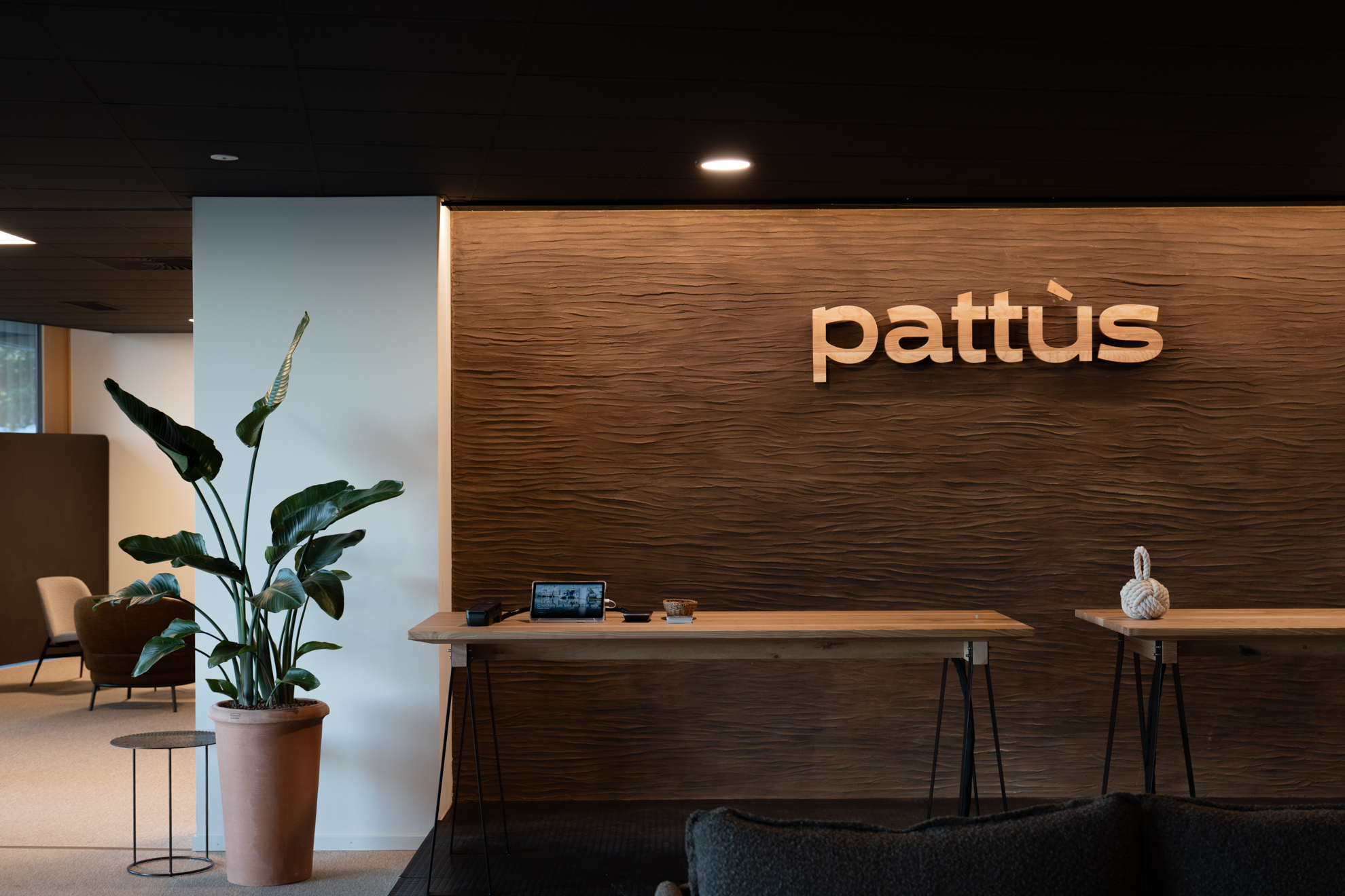 Hall d’entrée de l’hôtel Pattùs